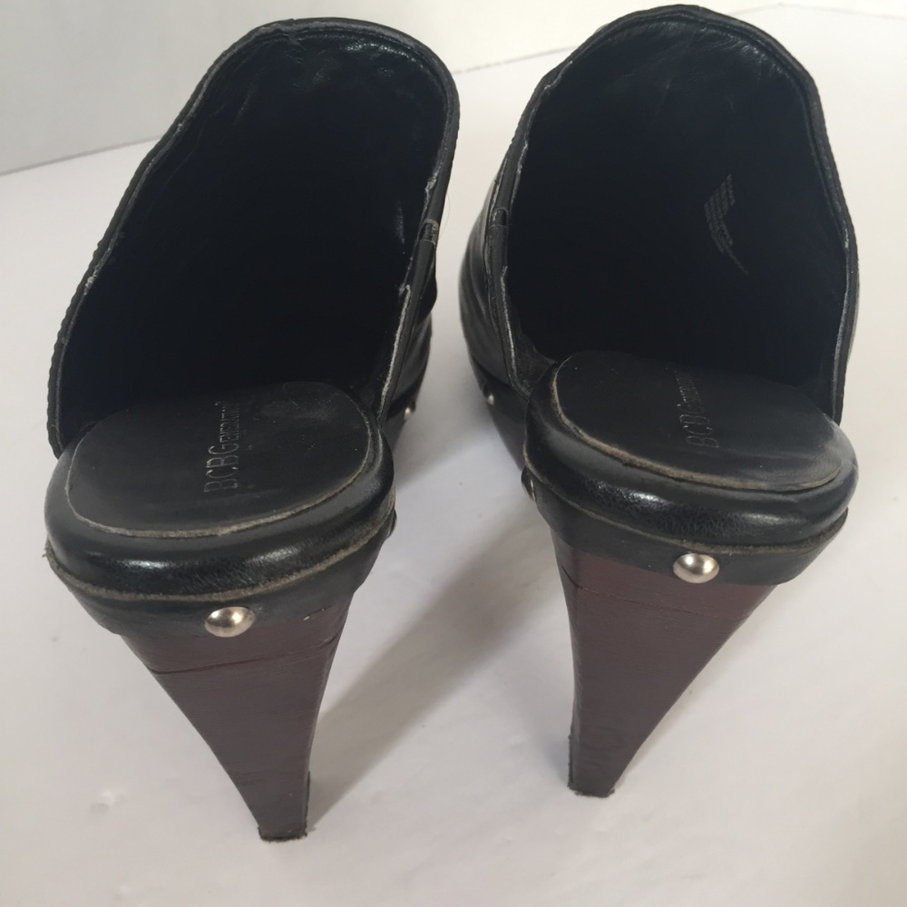 BCBGGeneration Black Stud Mules Size 8.5 - Picture 5 of 8